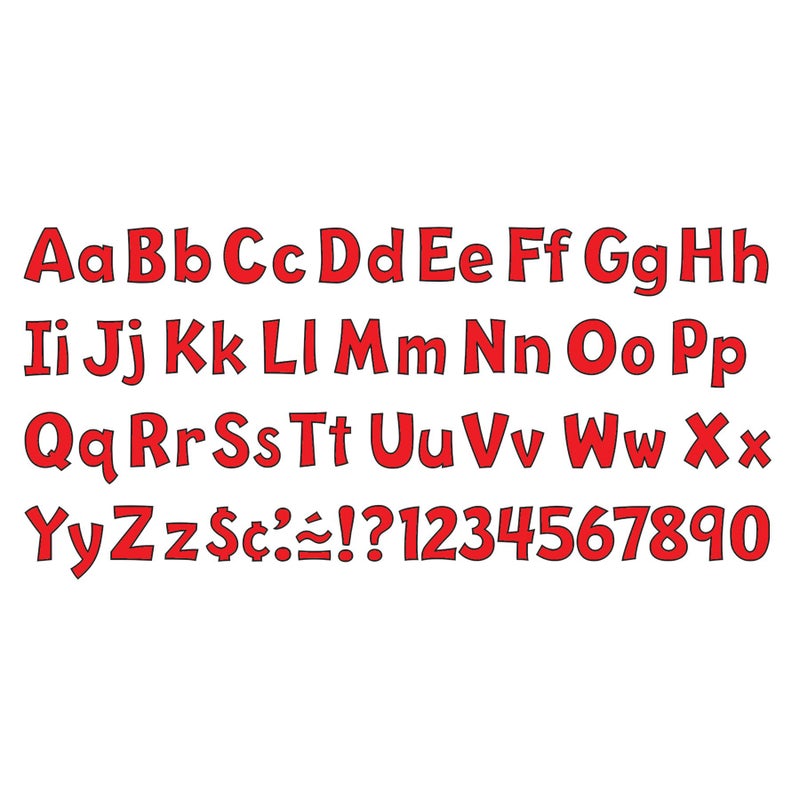 TREND enterprises, Inc. T-79742 Red 4" Playful Combo Ready Letters - Image 2